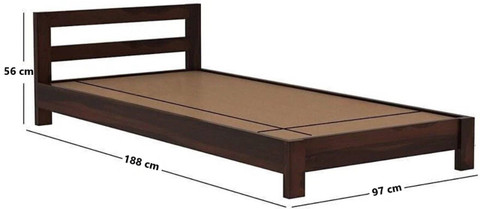 Mamata Wood Decor Sheesham Single Bed view 3
