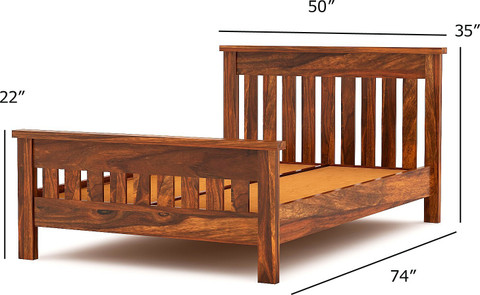 Ratandhara Solid Wood Single Bed view 3