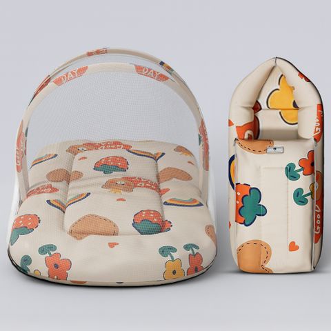 StarAndDaisy Sleeping Bag with Mosquito Net for Newborn (Yellow) - Image 6
