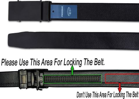 PROVOGUE Men Casual, Formal, Party Black Artificial Leather Belt - Image 6