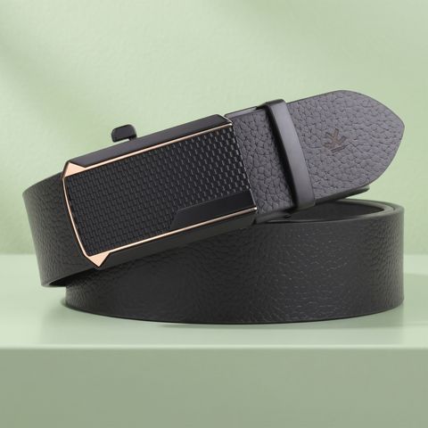 WROGN Men Formal, Casual, Evening, Party Black Genuine Leather Belt - Image 6