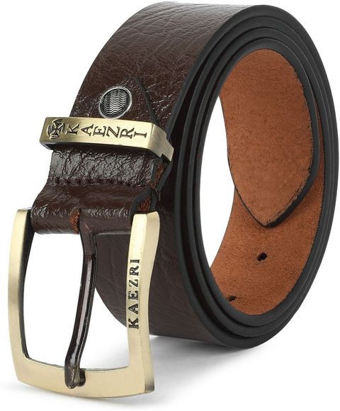 KAEZRI Men Brown Genuine Leather Belt - Image 6