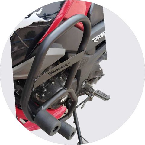 RS ACESSORIS HUB Metal Raider Crash Guard with 4 Sliders - Image 8