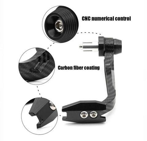 ASRYD Bike Handlebar Hand Protector Carbon Color Metal Body Heavy Hand Protecter Black Handlebar Hand Guard (KTM, Yamaha, Hero, Honda, Hyosung, Ducati, TVS, Harley Davidson, BMW Motorrad, Aprilia, Suzuki) - Image 5