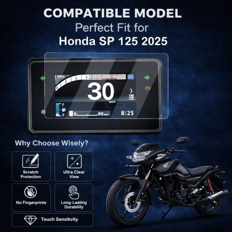 CoverEdge Premium Screen Guard for Honda SP125 2025 - Image 6
