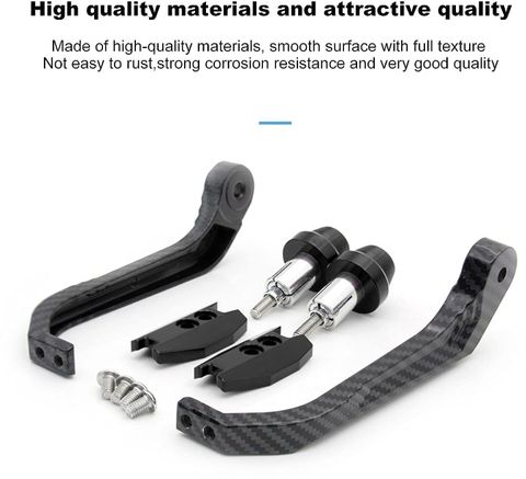 ASRYD Bike Handlebar Hand Protector Carbon Color Metal Body Heavy Hand Protecter Black Handlebar Hand Guard (KTM, Yamaha, Hero, Honda, Hyosung, Ducati, TVS, Harley Davidson, BMW Motorrad, Aprilia, Suzuki) - Image 3