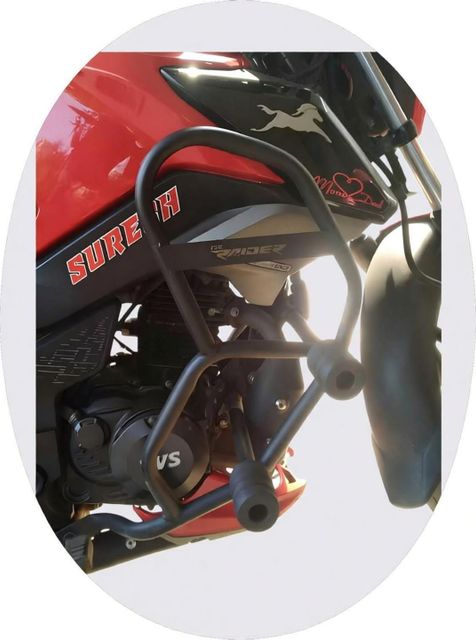 RS ACESSORIS HUB Metal Raider Crash Guard with 4 Sliders - Image 5
