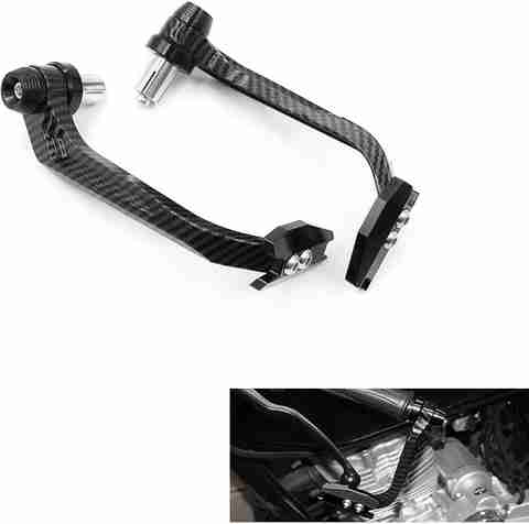 ASRYD Bike Handlebar Hand Protector Carbon Color Metal Body Heavy Hand Protecter Black Handlebar Hand Guard (KTM, Yamaha, Hero, Honda, Hyosung, Ducati, TVS, Harley Davidson, BMW Motorrad, Aprilia, Suzuki) - Image 2