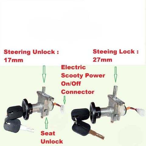 TYSON EV Scooty Lock Anti Theft Heavy Duty Metal Security Lock for Electric Scooty 001 Wheel Lock (Black) - Image 4