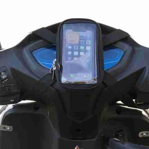 Yumin Mobile Holder Pouch Bag for Scooters, 7 Inch, Black - Image 5