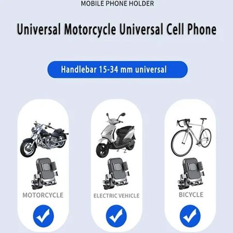 TROST à¤à¥à¤°à¥à¤¸à¥à¤ Premium Phone Mount For Bike Handle, 360° Rotation Adjustable, Universal बाà¤à¤ मà¥à¤¬à¤¾à¤à¤² हà¥à¤²à¥à¤¡à¤° (à¤à¤¾à¤²à¤¾) - Image 7