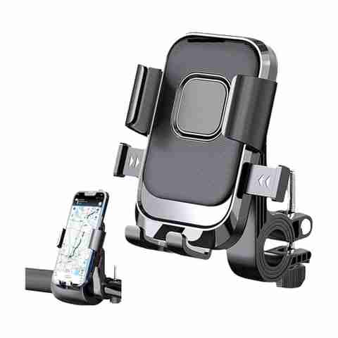 TRYFLY adjustable anti shake cycle & bike mobile stand for all mobile waterproof Bike Mobile Holder (Black) - Image 5