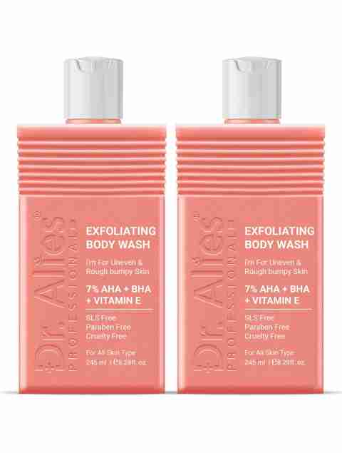 Dr. Alies Professional 7% AHA BHA De-Tan Body Wash | Glycolic & Salicylic Acid Shower Gel (PACK-2) (2 x 245 ml) - Image 5