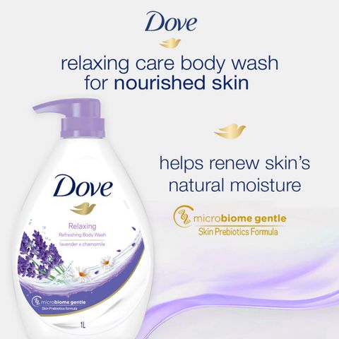 DOVE Lavender & Chamomile Go Fresh Body Wash with Relaxing Floral Scent (1000 ml) - Image 6