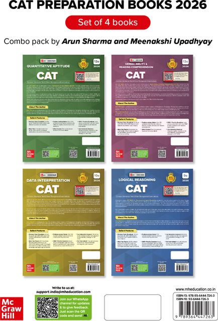Mcgraw Hill CAT exam books 2026 combo by Arun Sharma (Set of 4) - Quantitative Aptitude (QA) + Verbal Ability and Reading Comprehension (VARC) + Logical Reasoning (LR) + Data Interpretation (DI) | MBA Preparation (Paperback, Arun Sharma, Meenakshi Upadhyay) - Image 6
