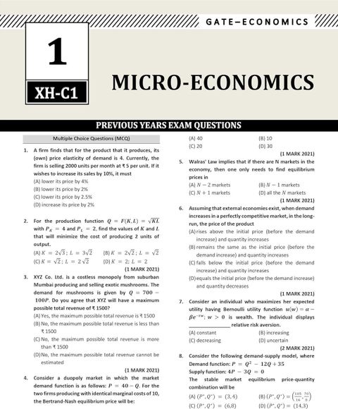 GATE Economics & General Aptitude Practice - GATE General Aptitude 202