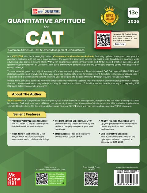 Mcgraw Hill CAT exam books 2026 combo by Arun Sharma (Set of 4) - Quantitative Aptitude (QA) + Verbal Ability and Reading Comprehension (VARC) + Logical Reasoning (LR) + Data Interpretation (DI) | MBA Preparation (Paperback, Arun Sharma, Meenakshi Upadhyay) - Image 8