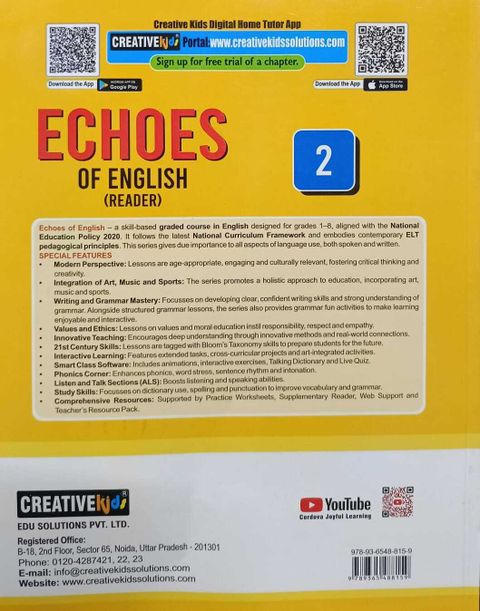 Creative Kids Echoes Of English (Reader) Class 2: Buy Creative