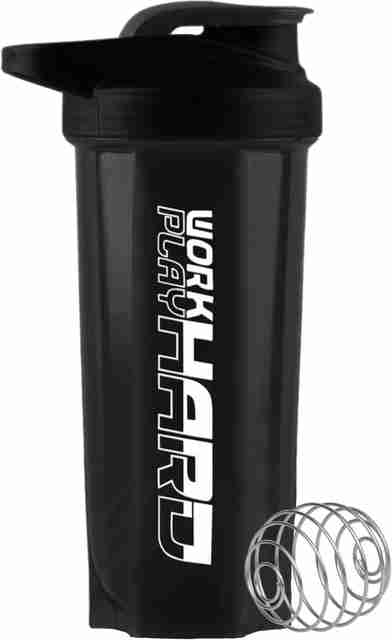 Dassio Work Hard Protein Shaker Bottle 700ml Black - Image 5