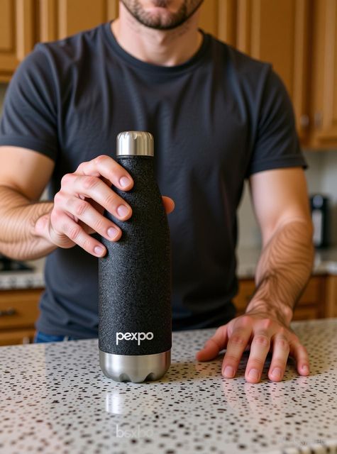 Go24 Hot and Cold Water Bottle ISI Certified Thermosteel flask, Leakproof Electro 980 ml Stainless Steel Flask (Pack of 1, Black) - Image 8