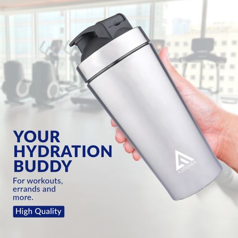 Adrenex Stainless Steel Shaker Bottle 700 ml Silver - Image 8