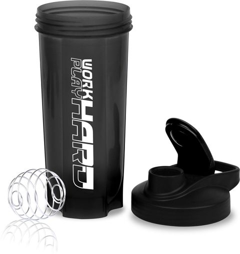 Dassio Work Hard Protein Shaker Bottle 700ml Black - Image 6