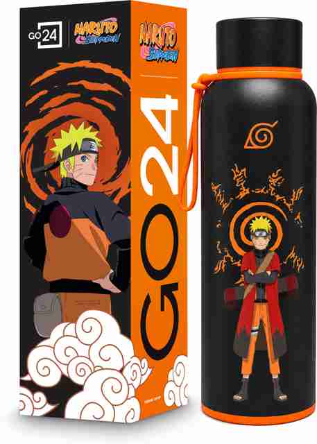 Go24 Hot and Cold Water Bottle ISI Certified Thermosteel flask,Leakproof Bravo-Naruto 700 ml Stainless Steel Flask (Pack of 1, Black) - Image 5