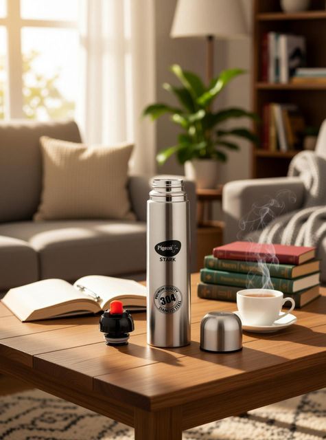 Pigeon Stark Therminox 1000 ml Stainless Steel Flask, Silver - Image 4