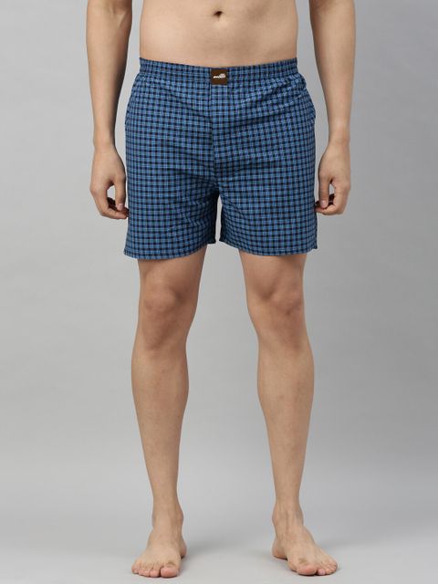 Broon Pack of 3 Assorted Checkered Men Boxer - Image 6