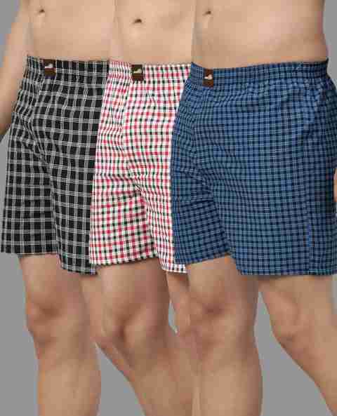 Broon Pack of 3 Assorted Checkered Men Boxer - Image 5