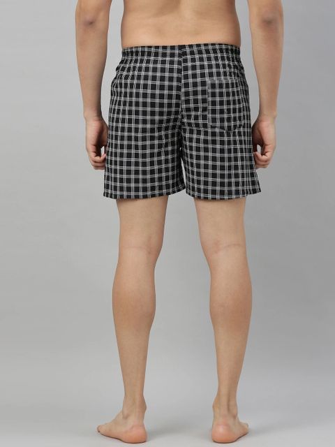 Broon Pack of 3 Assorted Checkered Men Boxer - Image 7