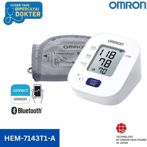 OMRON 7143T1-A Most Accurate & Clinically Validated, Most Recommended BP by Doctors HEM 7143T1A Digital Bluetooth Blood Pressure Monitor Bp Monitor (White) - Image 7