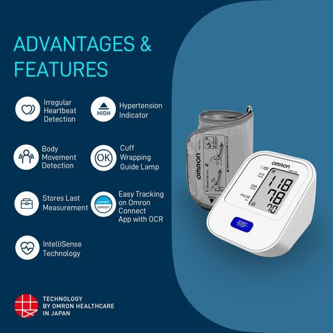 OMRON HEM-7120 HEM-7120 DIGITAL ARM TYPE BP MONITOR 1 NUMBERS Bp Monitor (NA) - Image 6