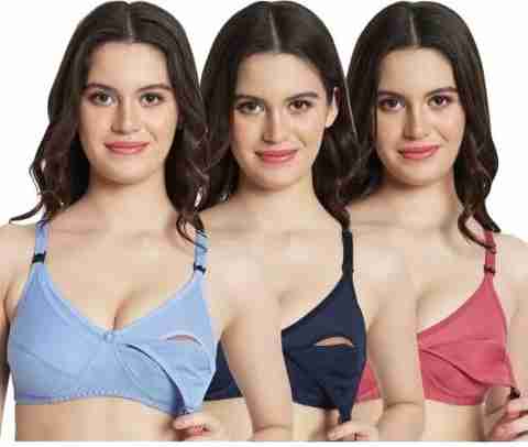 Narsingha Dreams Pack of 3 Women Maternity/Nursing Non Padded Bra (Multicolor) - Image 5