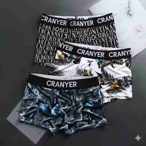 CRANYER Pack of 3 Printed Men Briefs - Image 5