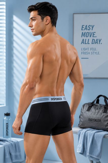 DISPENSER Pack of 2 Solid Men Trunks - Image 8