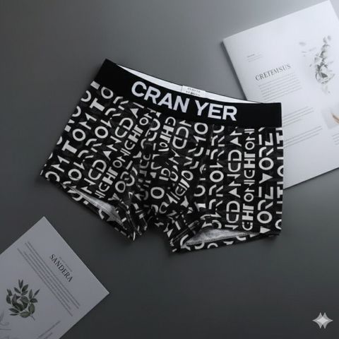CRANYER Pack of 3 Printed Men Briefs - Image 7