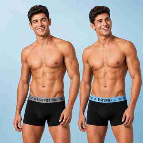 DISPENSER Pack of 2 Solid Men Trunks - Image 5