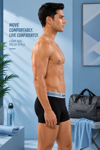 DISPENSER Pack of 2 Solid Men Trunks - Image 7