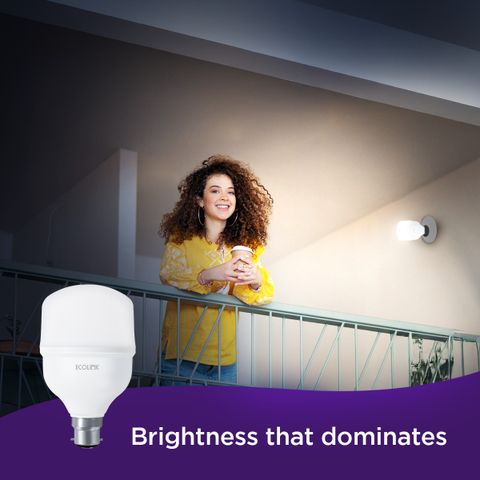 EcoLink 30 W Basic Standard B22 LED Bulb (White, Pack of 2) - Image 7