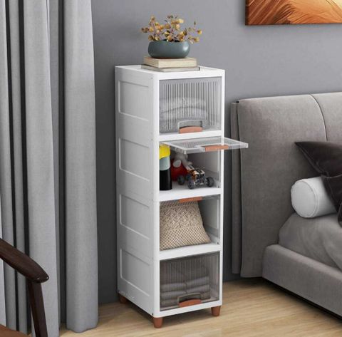 Velfree Plastic Wardrobe for Clothes Versatile Plastic Cupboard for Storage Plastic Free Standing Cabinet (Finish Color - TRansparent, Pre-assembled) - Image 5
