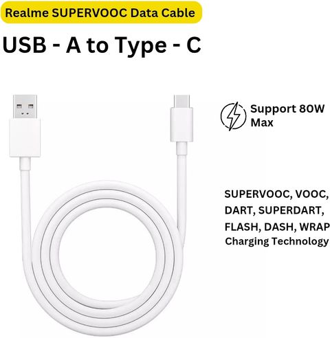 realme DL129 USB-A to Type-C 8A SUPERVOOC/VOOC Cable - Image 3