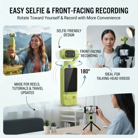 Maizic Smarthome Q10 Vlogging Camera 64MP 4K Green - Image 6