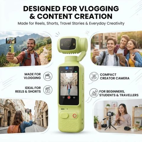 Maizic Smarthome Q10 Vlogging Camera 64MP 4K Green - Image 5