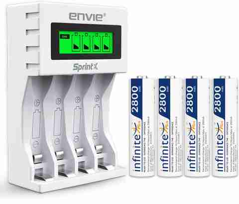 Envie ECR 11 MC Ultra Fast Charger with 4xAA 2800mAh Batteries - Image 5