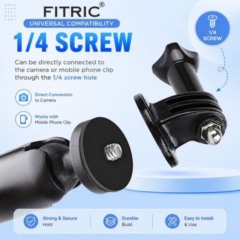 FITRIC Handlebar Jaw Clamp Camera Mount (Black) - Image 7