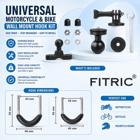 FITRIC Handlebar Jaw Clamp Camera Mount (Black) - Image 6
