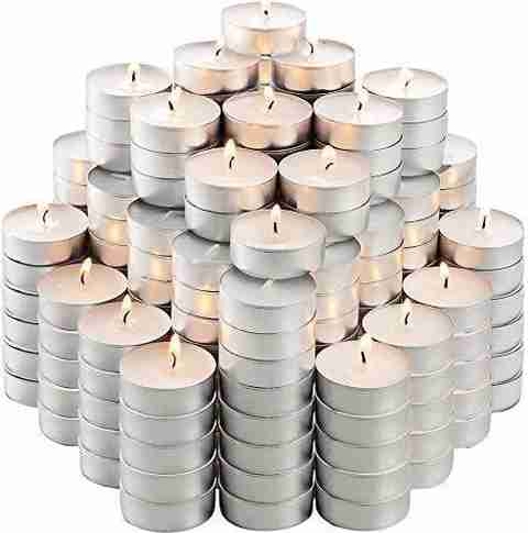 Silverlight Tea Light Candles Unscented Wax & Smokeless Candles for Diwali/Home/Birthday Candle (White, Pack of 25) - Image 5