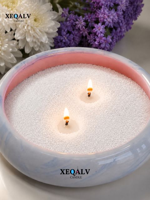 XEQALV Sand Wax with 5 Cotton Wicks, White, Pack of 100 - Image 7