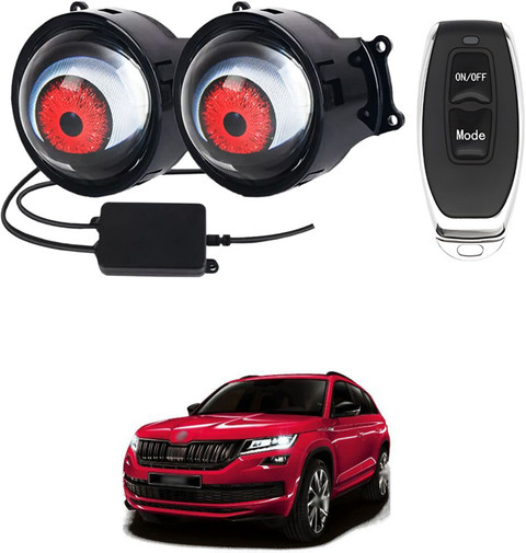 LOVMOTO Universal 3inch 12V 2PCS Devil Eye Headlight Mini